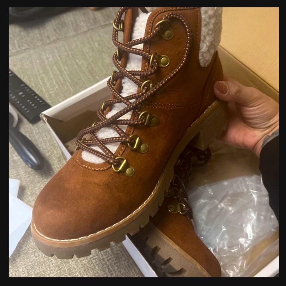 Brown booties JCP